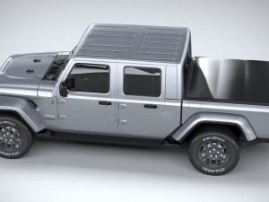 Jeep Gladiator 2020 Lowpoly 3D Model