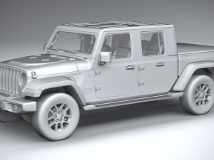 Jeep Gladiator 2020 Lowpoly 3D Model