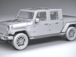 Jeep Gladiator 2020 Lowpoly 3D Model