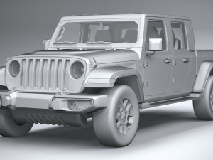 Jeep Gladiator 2020 Lowpoly 3D Model