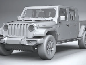 Jeep Gladiator 2020 Lowpoly 3D Model