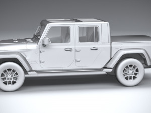 Jeep Gladiator 2020 Lowpoly 3D Model