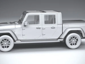 Jeep Gladiator 2020 Lowpoly 3D Model