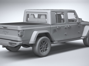 Jeep Gladiator 2020 Lowpoly 3D Model