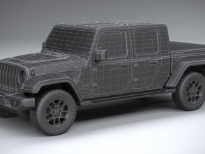 Jeep Gladiator 2020 Lowpoly 3D Model