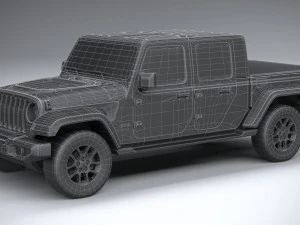 Jeep Gladiator 2020 Lowpoly 3D Model