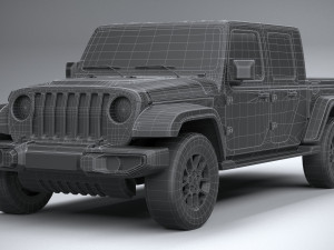 Jeep Gladiator 2020 Lowpoly 3D Model