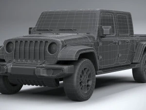 Jeep Gladiator 2020 Lowpoly 3D Model