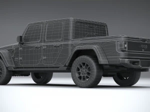 Jeep Gladiator 2020 Lowpoly 3D Model