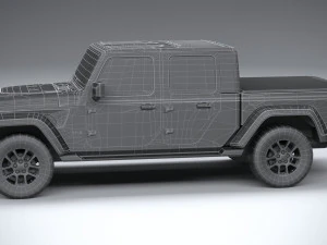 Jeep Gladiator 2020 Lowpoly 3D Model
