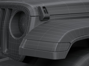 Jeep Gladiator 2020 Lowpoly 3D Model
