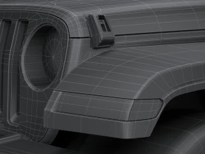 Jeep Gladiator 2020 Lowpoly 3D Model