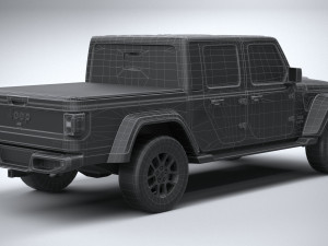 Jeep Gladiator 2020 Lowpoly 3D Model