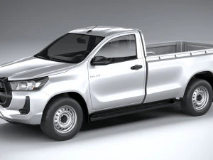 Toyota Hilux Cabina Regular 2021 Modelo 3D