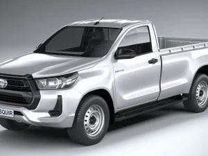 Toyota Hilux Regular Cab 2021 3D Model