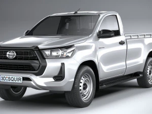 Toyota Hilux Regular Cab 2021 3D Model
