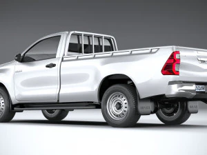 Toyota Hilux Regular Cab 2021 3D Model