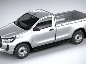 Toyota Hilux Regular Cab 2021 3D Model