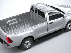 Toyota Hilux Regular Cab 2021 3Dモデル