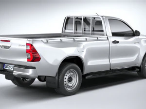 Toyota Hilux Regular Cab 2021 3D Model