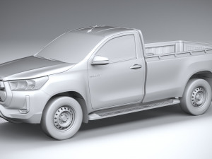 Toyota Hilux Regular Cab 2021 3Dモデル