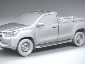 Toyota Hilux Regular Cab 2021 3D Model
