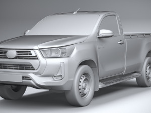 Toyota Hilux Regular Cab 2021 3Dモデル
