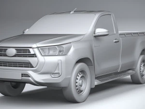 Toyota Hilux Regular Cab 2021 3D Model