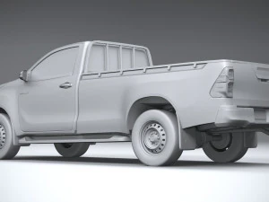 Toyota Hilux Regular Cab 2021 3D Model