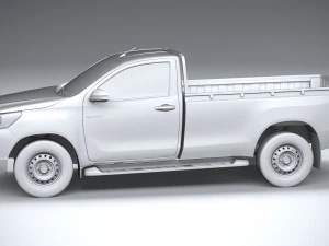 Toyota Hilux Regular Cab 2021 3D Model