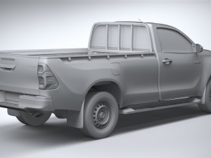 Toyota Hilux Regular Cab 2021 3Dモデル