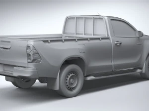 Toyota Hilux Regular Cab 2021 3D Model