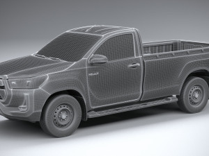 Toyota Hilux Regular Cab 2021 3Dモデル