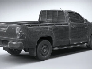 Toyota Hilux Regular Cab 2021 3D Model