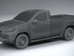 Toyota Hilux Regular Cab 2021 3Dモデル