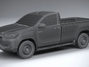 Toyota Hilux Regular Cab 2021 3D Model