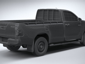 Toyota Hilux Regular Cab 2021 3Dモデル