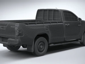 Toyota Hilux Regular Cab 2021 3D Model
