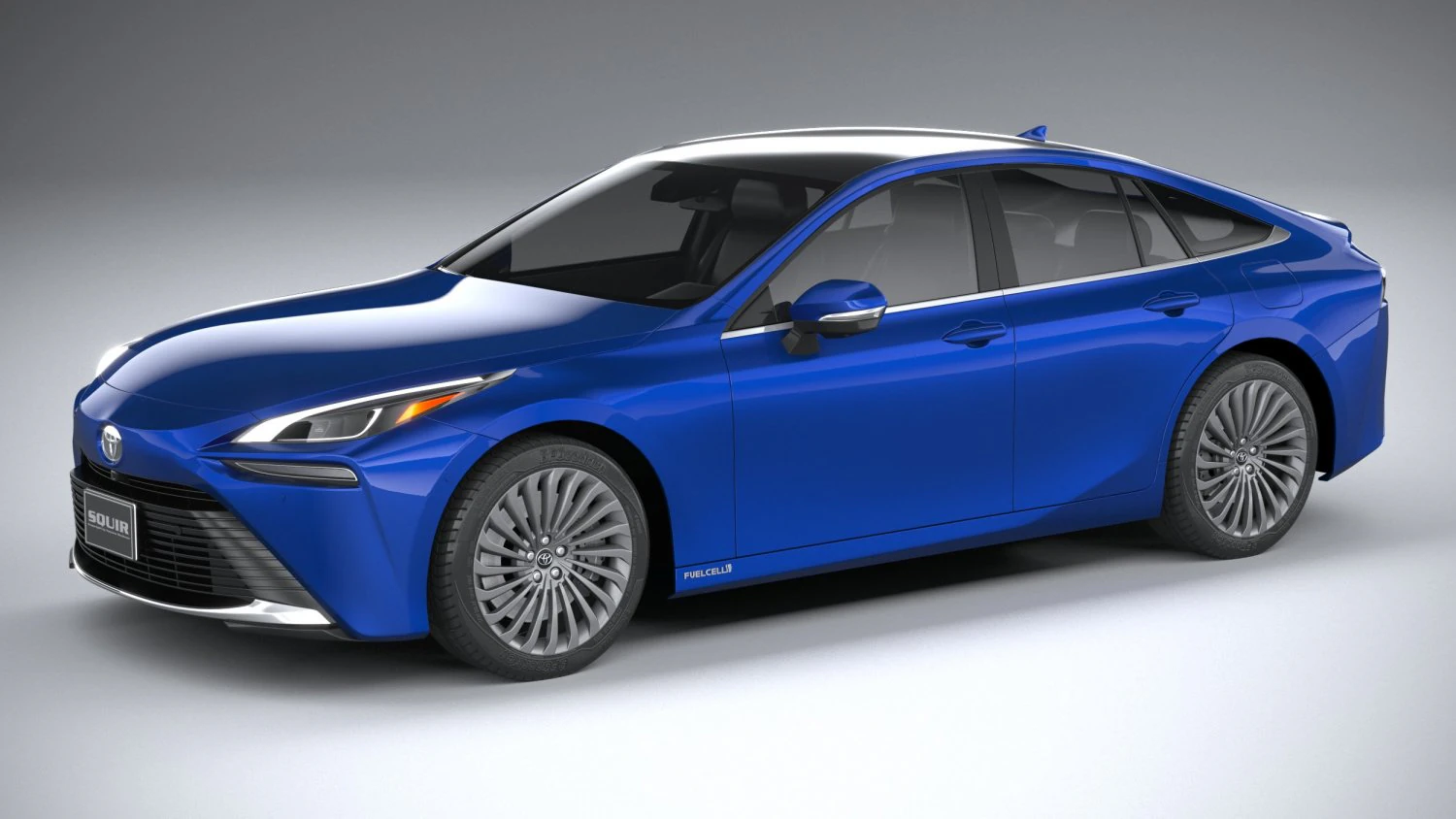 Toyota Mirai 2022 3D Model .c4d .max .obj .3ds .fbx .stl .blend 