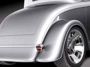 F1934 Full Fender Coupe Street Rod 3D Модель