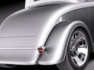 F1934 Full Fender Coupe Street Rod 3D Model