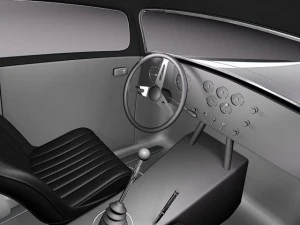F1934 Full Fender Coupe Street Rod 3D Model