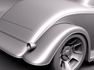 F1934 Full Fender Coupe Street Rod 3D Модель