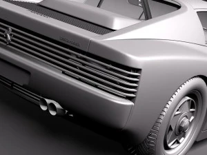 Ferrari Testarossa 1984-1990 3D Model