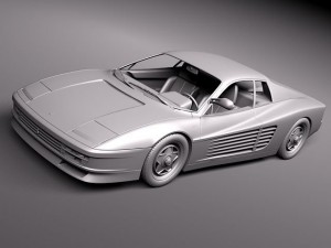 Ferrari Testarossa 1984-1990 Modelo 3D