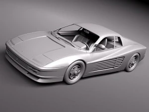 Ferrari Testarossa 1984-1990 3D Model