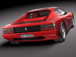 Ferrari Testarossa 1984-1990 3D Model