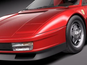 Ferrari Testarossa 1984-1990 3D Model