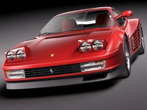 Ferrari Testarossa 1984-1990 3D Model
