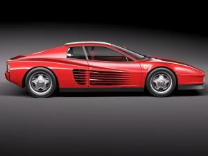 Ferrari Testarossa 1984-1990 3D Model
